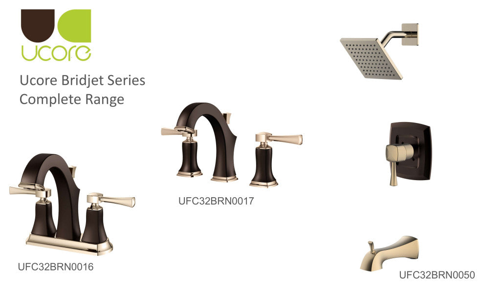 Ucore Bridjet 4" Spread Two Handle Bathroom Faucet