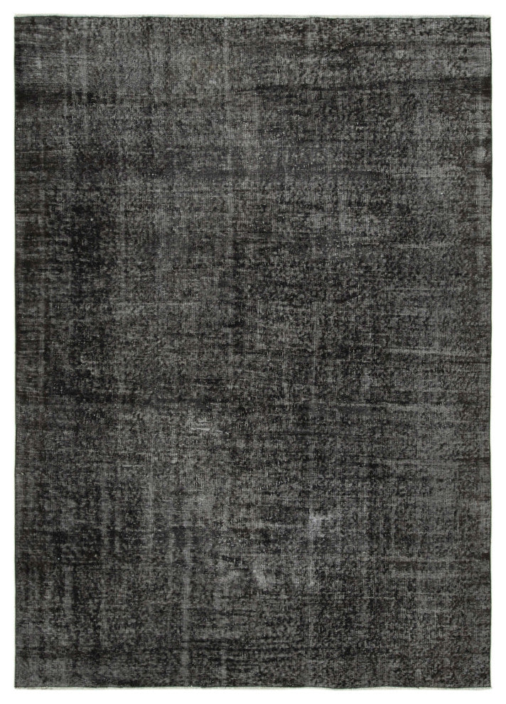 Rug N Carpet - Handmade Oriental 6' 7" x 9' 2" Vintage Overdyed Area Rug