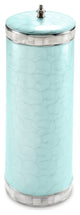 Classic Toilet Tissue Covered Holder, Aqua