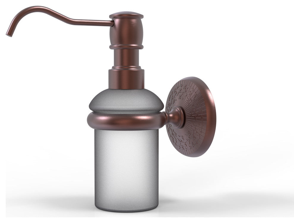 Monte Carlo Wall Mounted Soap Dispenser, Antique Copper