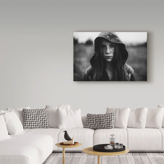 Koki Jovanovic 'Girl With A Hood' Canvas Art, 19"x12"