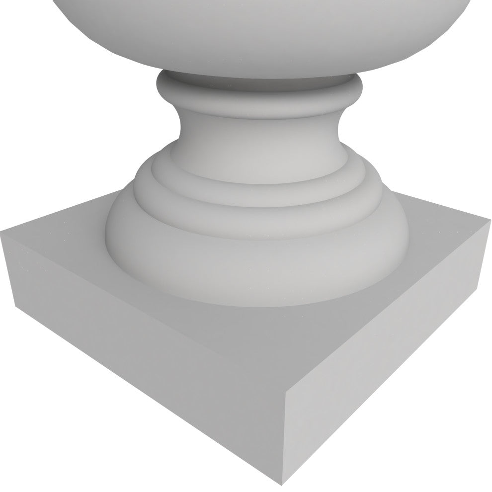 Daisy Fiberstone Urn Planter for Indoor and Outdoor, White