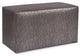 Universal Bench With Slipcover, Glam Zinc