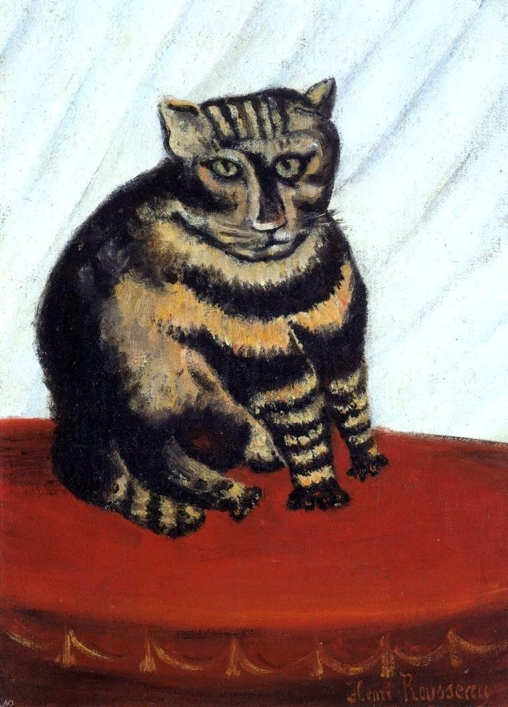 Henri Rousseau The Tiger Cat, 18"x27" Wall Decal