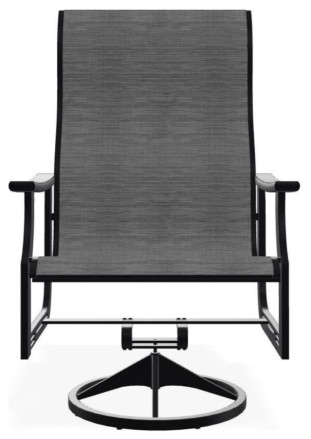 St. Catherine Sling Outdoor Supreme Swivel Rocker, Collect Charcoal/Black
