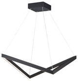 ET2 E30574 Stealth 21"W LED Abstract Chandelier - Black
