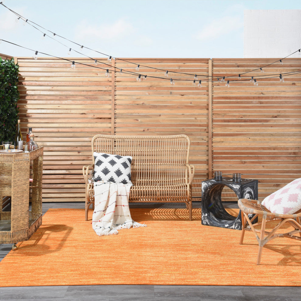 Nourison Essentials 9' x Square Sunburst Outdoor Area Rug