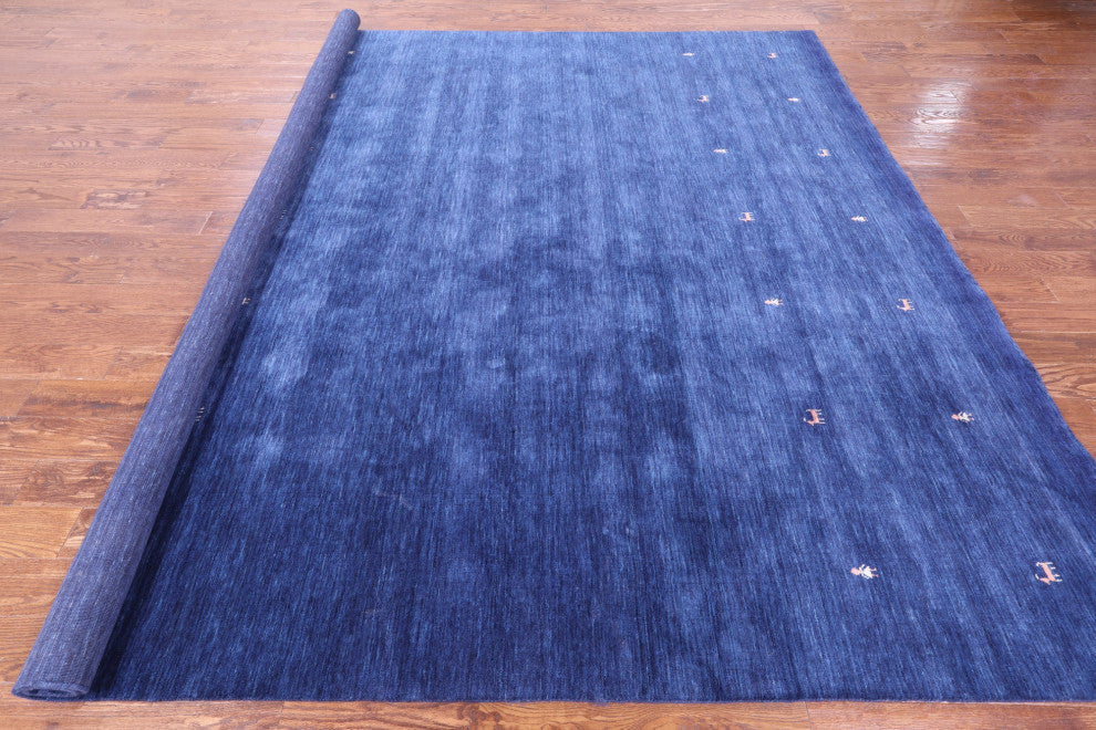 10' Square Handmade Persian Gabbeh Wool Rug - Q15044