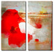 Painted Petals LXII 2-Piece Canvas Art Set, 40"x20"