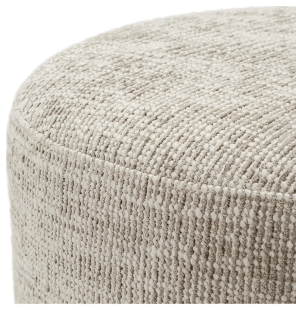 Beige Cylindrical Dining Stool, Eichholtz Greer