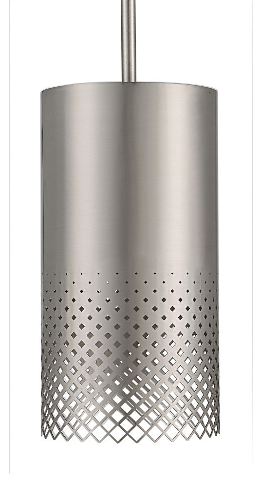 Uttermost Manheim 1-Light Nickel Cylinder Pendant