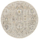Nourison Oushak Home 4' x Round Cream Vintage Indoor Rug