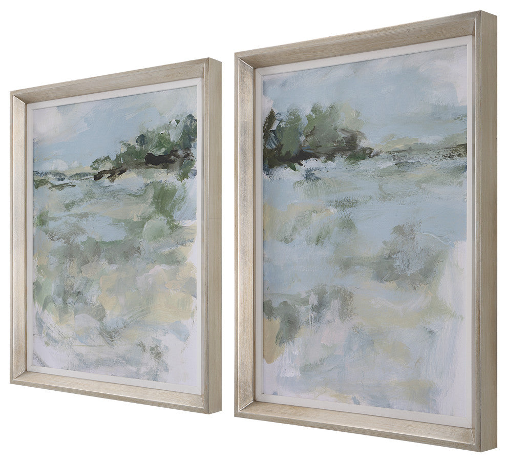 Uttermost Far Away View Framed Prints, Set/2