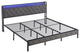 Gewnee King Bed Frame with Storage Headboard