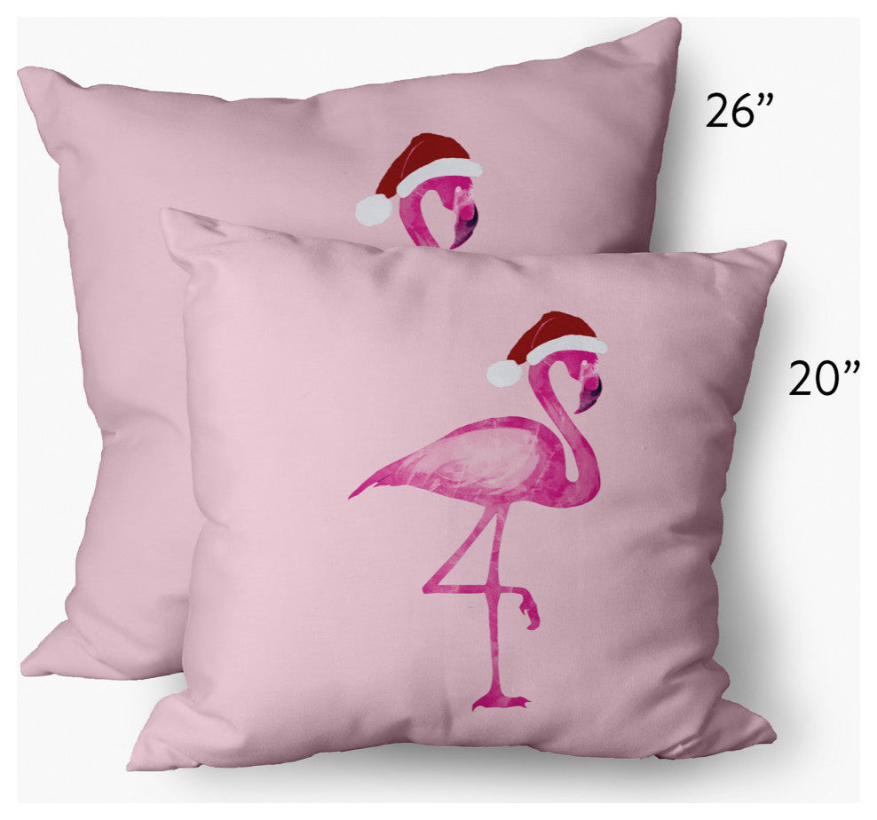 Snow Bird Decorative Throw Pillow, Pink, 14"x20"