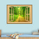 VWAQ 3D Window Wall Decal, 24"x30"