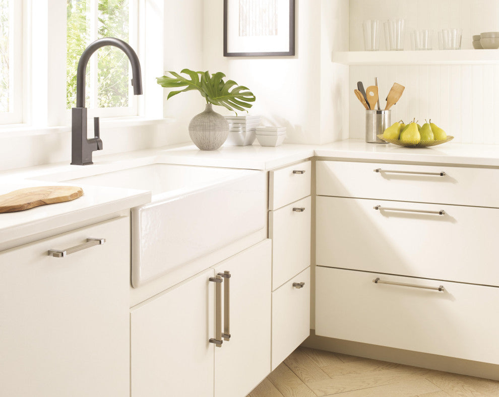 Mulino 10-1/16" Centers Silver Champagne/Black Nickel Pull