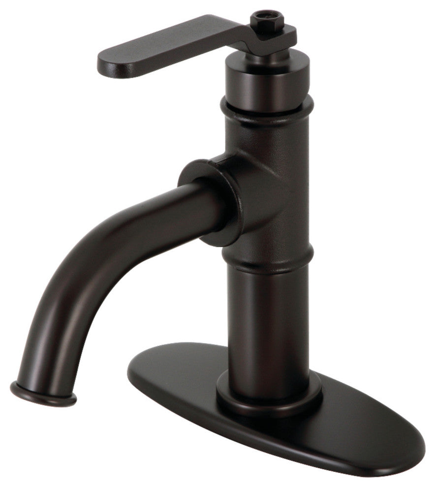 KSD2825KL Single-Handle Bathroom Faucet With Push Pop-Up, Oil Rubbed Bronze