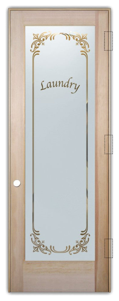 Laundry Door - Lenora - Douglas Fir (stain grade) - 30" x 80" - Knob on Left...