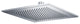 Isenberg HSB.10S, 10" Solid Brass Rain Showerhead, Chrome