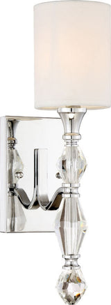 Designers Fountain 89901 Evi 1 Light 17" Tall Wallchiere Style - Chrome