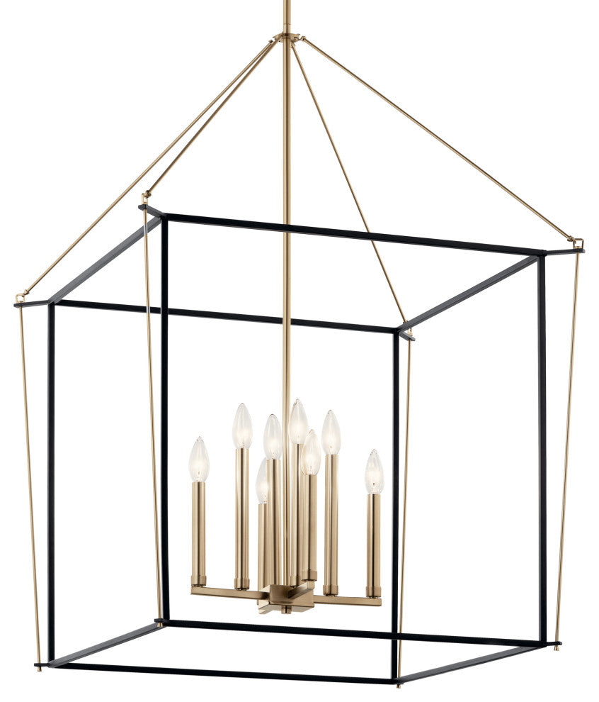 Eisley 4 Light Foyer Pendant, Champagne Bronze, 40.25"