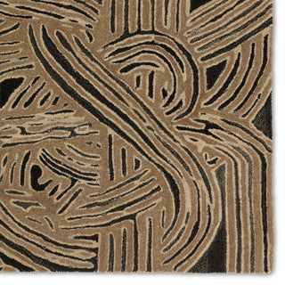 Verde Home by Kathmandu Handmade Light Brown/Black Area Rug 8'X10'