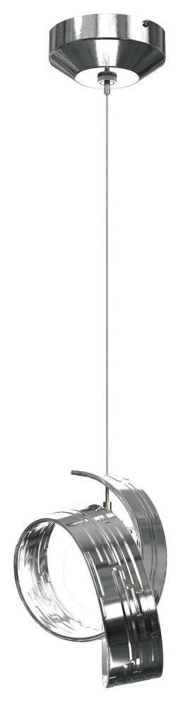 Riza Low Voltage Mini Pendant Sterling Opal Glass Standard