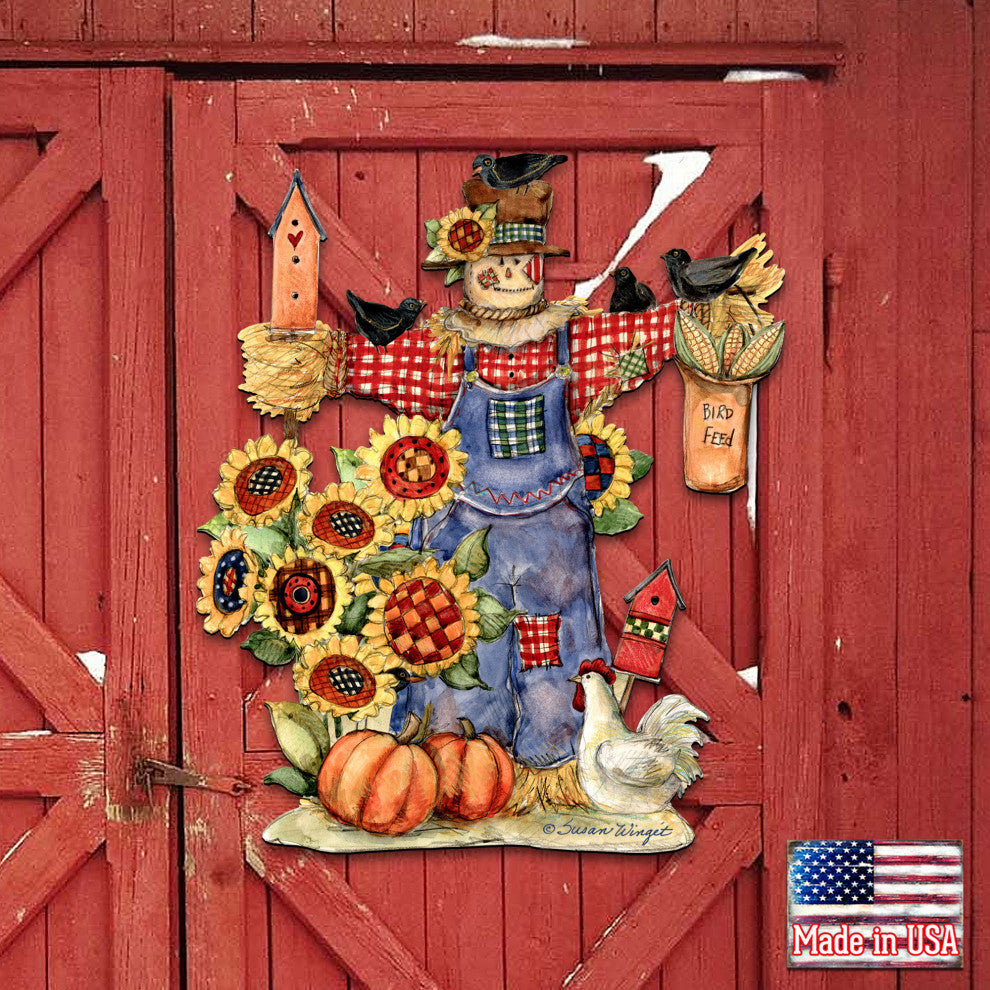 Bethany Scarecrow Halloween Door Decor