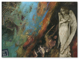 Nick Bantock 'Green Angel' Canvas Art, 24x18