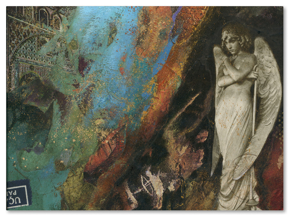 Nick Bantock 'Green Angel' Canvas Art, 24x18