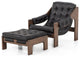 Halston Chair WithOttoman-Heirloom Black