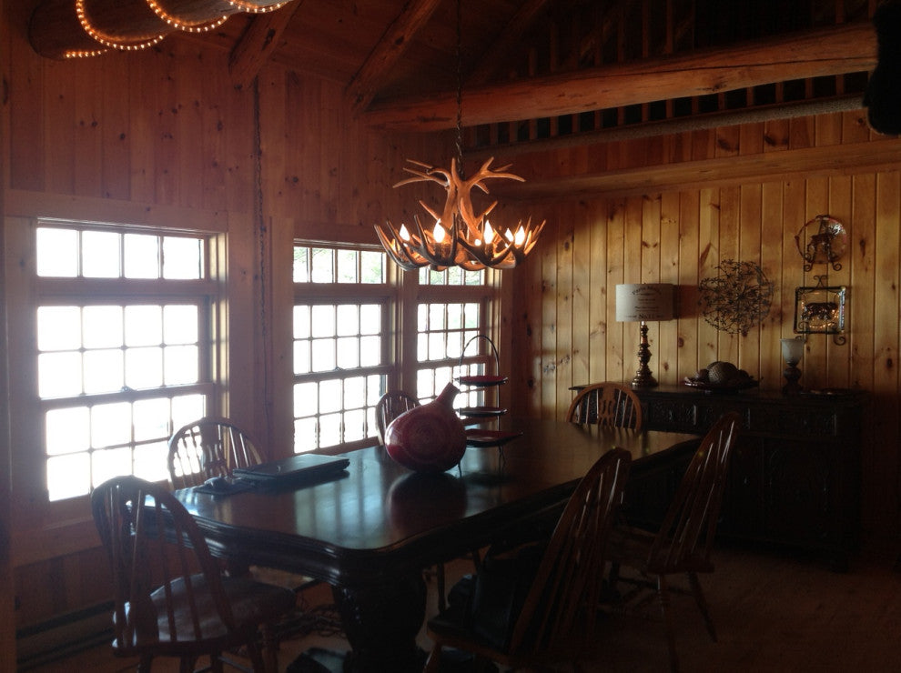 Reproduction Antler Whitetail Chandelier Light, RS-1