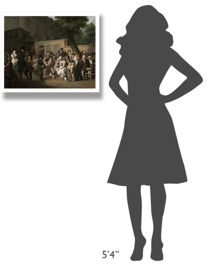 "Entrance to the Jardin Turc" Paper Print by Louis Leopold Boilly, 26"x22"