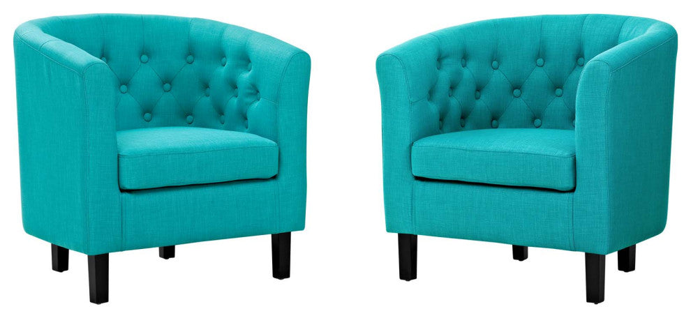 Prospect 2 Piece Upholstered Fabric Armchair Set by Modway