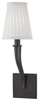Hildreth, 1 Light, Wall Sconce, Old Bronze Finish, White Silk Shade