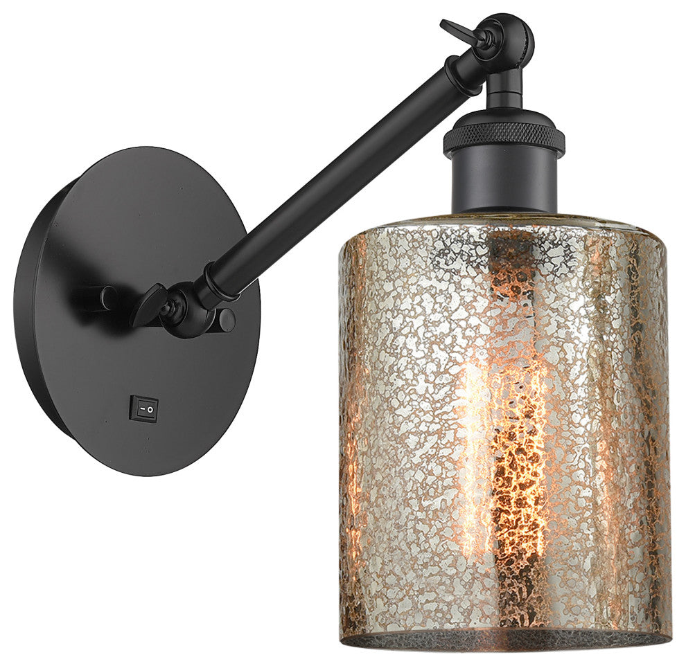 Innovations 317-1W-BK-G116-LED 1-Light Sconce, Matte Black