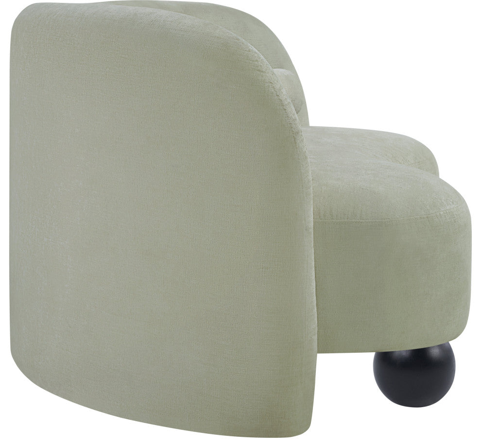 Daphne Upholstered Chair/Loveseat/Sofa, Mint, Chenille Fabric, Loveseat