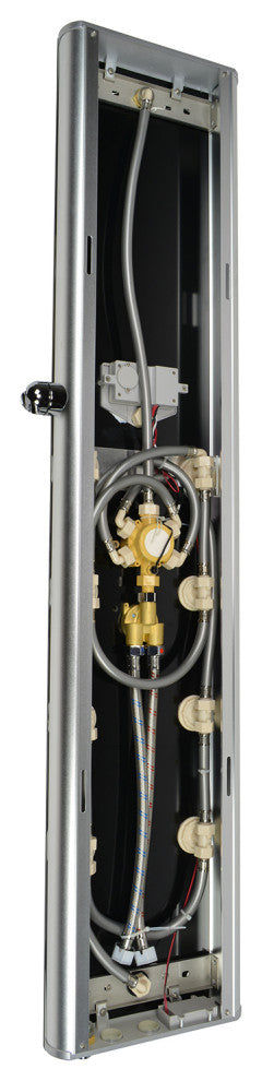 Blue Ocean 52"? Aluminum SPA392B Shower Panel with Rainfall Shower Head