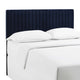 Keira King/California King Performance Velvet Headboard Midnight Blue