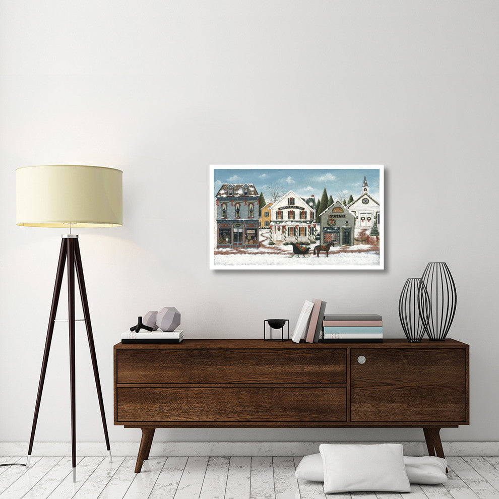 "Christmas Village I" Digital Paper Print by David Carter Brown, 42"x25"