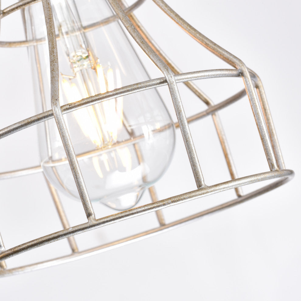 Thoas 5-Light Silver Cluster Pendant