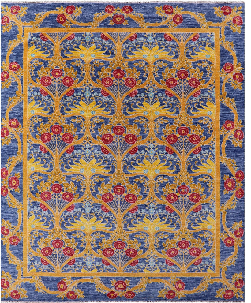 William Morris Handmade Wool Rug 12' 1" X 15' 2" - Q13355