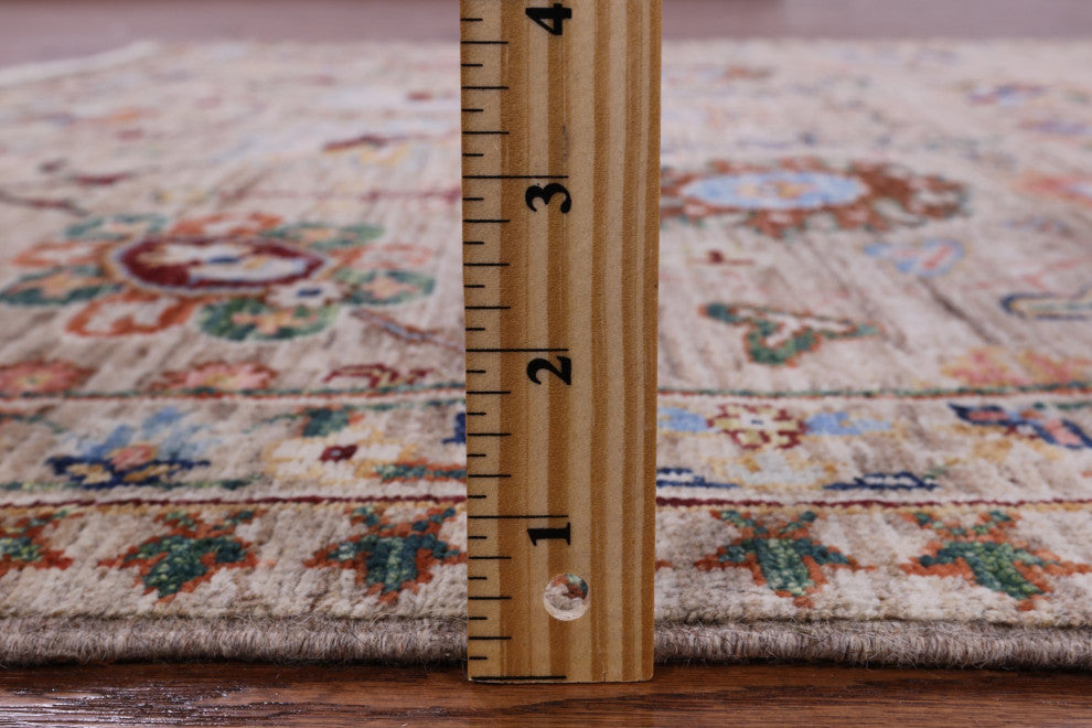 Persian Tabriz Hand-Knotted Wool Rug 4' 5" X 6' 0" Q10016
