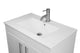 Pacific 30" Vanity With Integrated Ceramic Top and Brushed Nickel Handles, Gloss