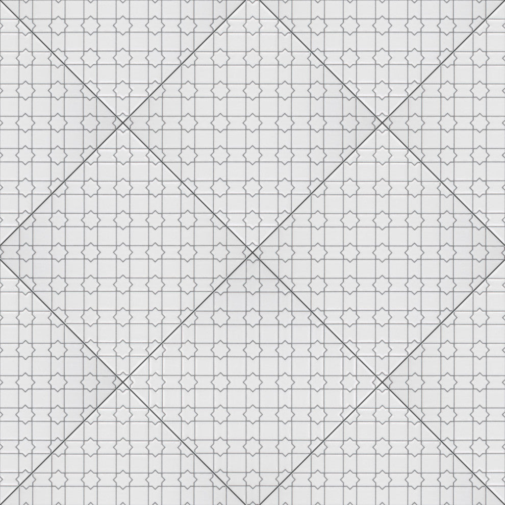Sevillano Giralda White Ceramic Wall Tile
