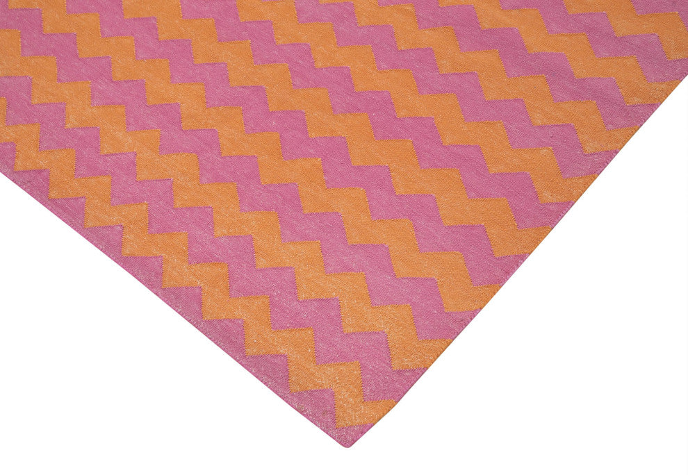 Rug N Carpet - Handmade Wool 6' 0'' x 8' 11'' Flatweave Dhurrie Kilim Rug
