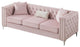 Paige Tufted Velvet Sofa, Pink