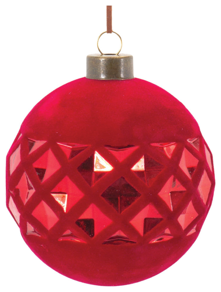 Harlequin Glass Ball Ornament, 12-Piece Set