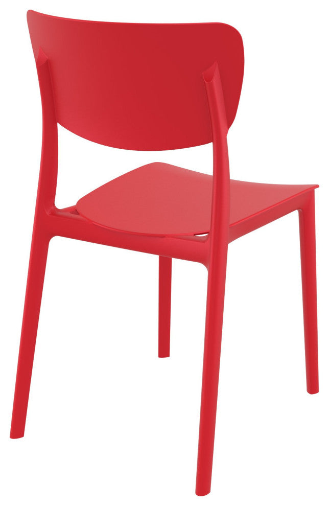 Monna Outdoor Dining Chair, Set of 2, Red